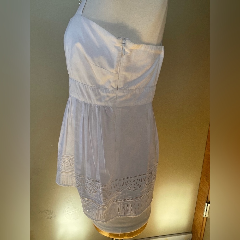 WHIT New York White Cotton Sleeveless Eyelet Blouse - Picture 5 of 8